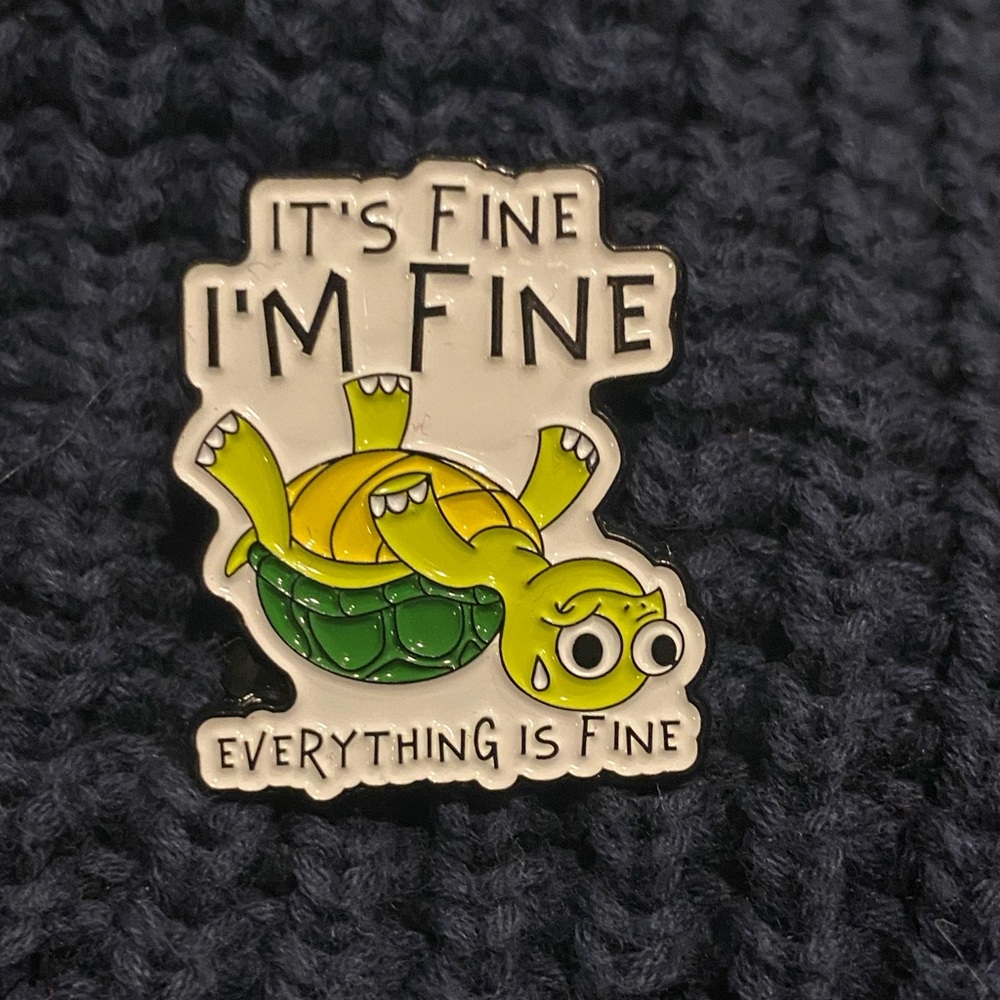 Funny Turtle Enamel lapel Pin